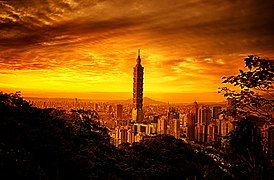 Mặt Trời lặn ở Đài Bắc, Đài Loan