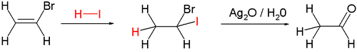 Hydroiodinat hóa của bromide vinyl