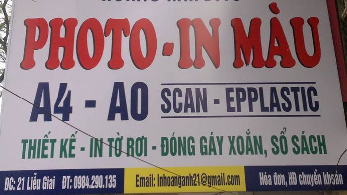 Tiệm photocopy gần đây 18