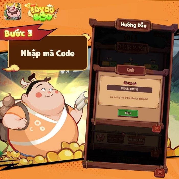 Mã code mới nhất của Tây Du Béo VNG và hướng dẫn nhập 509015