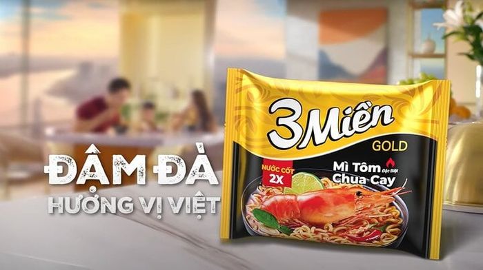 Mì 3 Miền 2X với nước cốt đậm đà là lựa chọn lý tưởng cho cả gia đình.