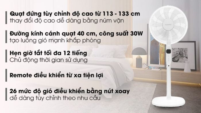 Quạt đứng Toshiba DC inverter F-LSD10(W)VN