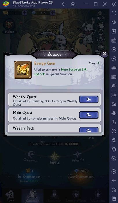 Hướng dẫn hệ thống Gacha trong Tales & Dragons: NewJourney