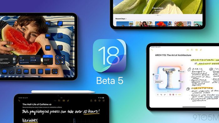 Apple ra mắt bản beta thứ năm cho iOS 18 và iPadOS 18