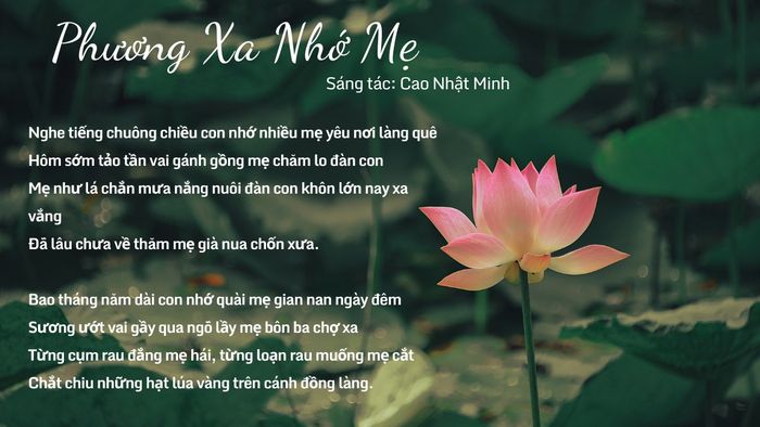 Bài hát lễ Vu Lan số 10