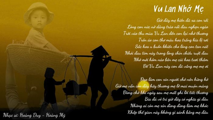 Bài hát lễ Vu Lan số 5