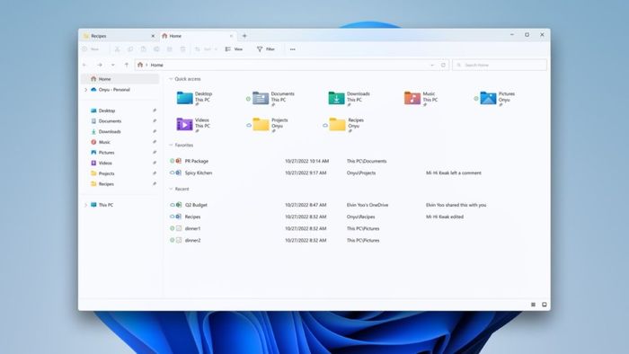 Các thành phần chính trong Windows Explorer