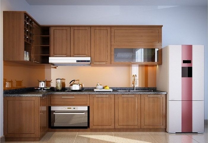 tủ bếp nhôm kính tại Thái Nguyên