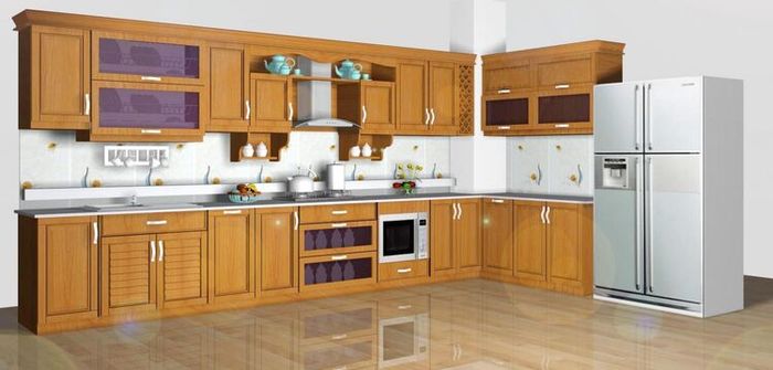 tủ bếp nhôm kính tại Thái Nguyên