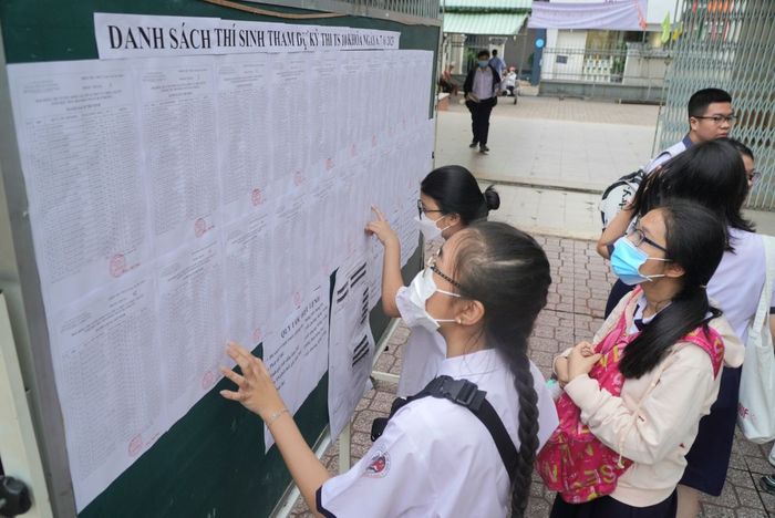 Thí sinh tham gia kỳ thi lớp 10 ở TP.HCM vào năm 2024. Ảnh: Chân Phúc