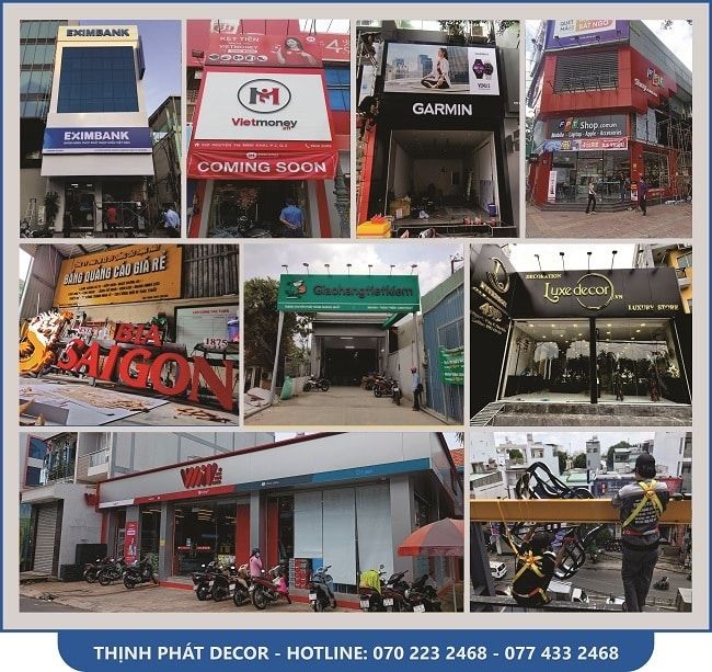 Dự án bảng hiệu quảng cáo mà Thịnh Phát Decor đã thực hiện cho khách hàng | Nguồn: Thịnh Phát Decor