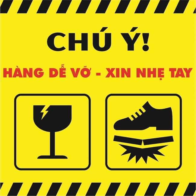 Hình ảnh của biểu tượng 'hàng dễ vỡ xin nhẹ tay'