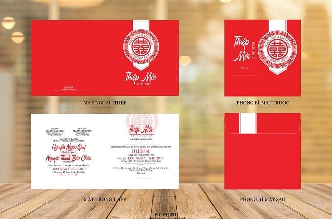 In thiệp cưới ở Huế - HT Print