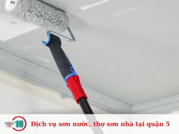 Dịch vụ sơn nước, thợ sơn nhà tại quận 5