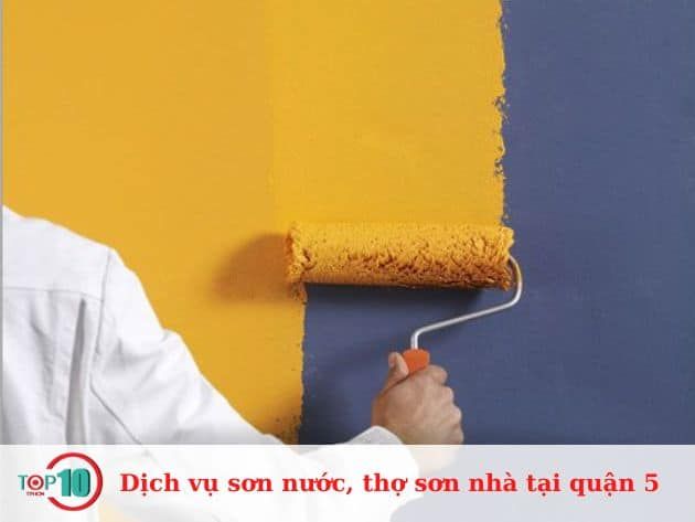 Dịch vụ sơn nước, thợ sơn nhà tại quận 5