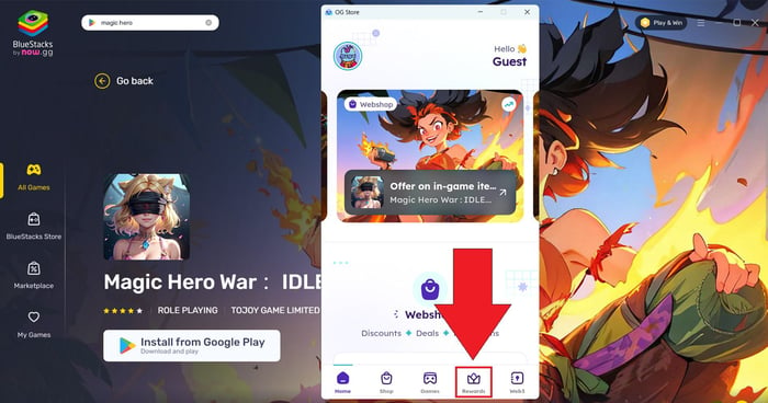 Danh sách giftcode độc quyền Magic Hero War dành cho người chơi BlueStacks