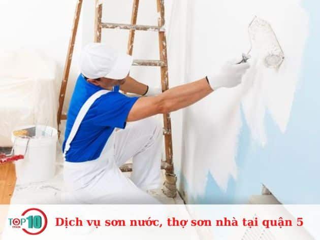 Dịch vụ sơn nước, thợ sơn nhà chuyên nghiệp tại quận 5