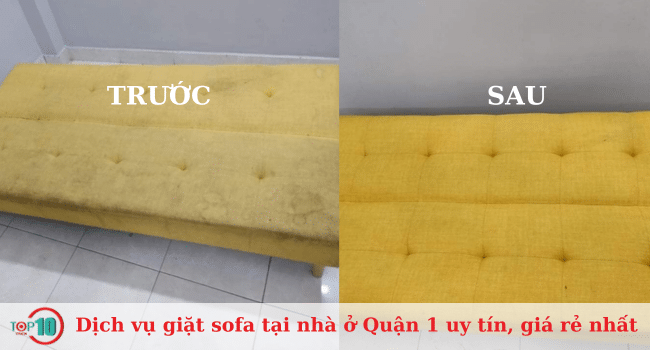 Danh sách các địa chỉ giặt sofa tại nhà uy tín và giá rẻ ở Quận 1