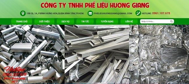 Dịch vụ thu mua phế liệu Hương Giang