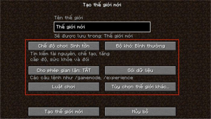 Hướng dẫn chơi Minecraft 1.19.0: Bước 2