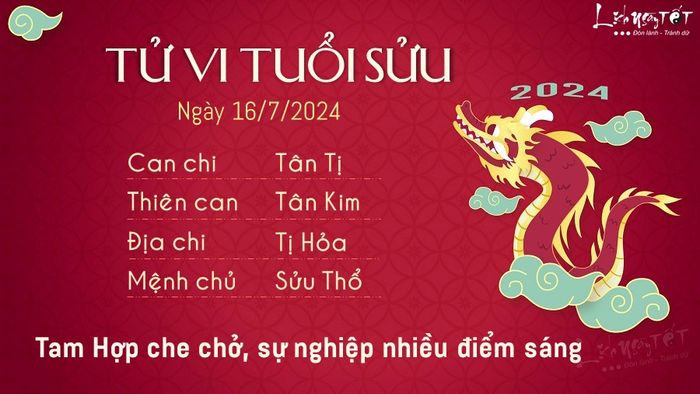 Tử vi hàng ngày 16/7/2024 - Tuổi Sửu