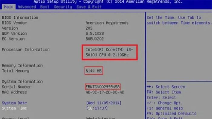 Hướng dẫn kiểm tra main máy tính bằng BIOS/UEFI - Bước 2