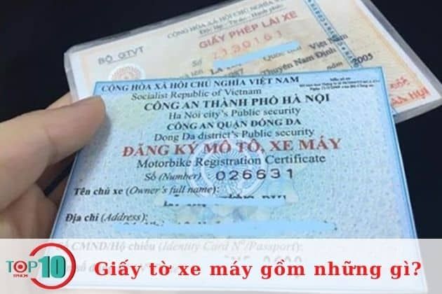 Giấy đăng ký xe máy| Nguồn: Internet