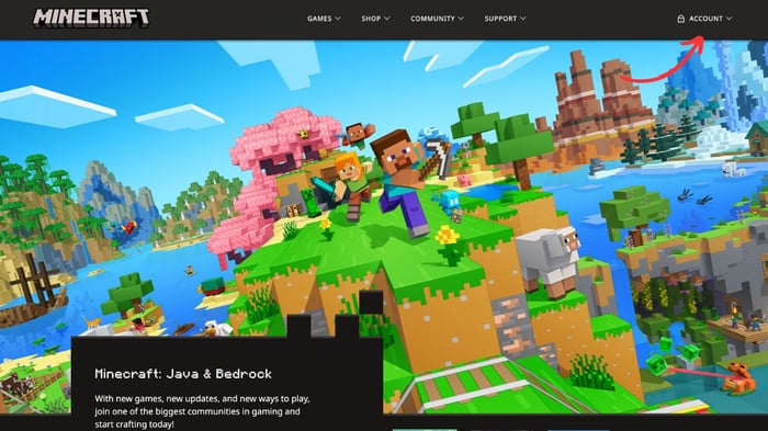 Hướng dẫn tải Minecraft 1.20.40 chính thức Tiếng Việt - Bước 1