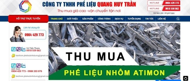 Công ty Phế liệu Quang Huy Trần