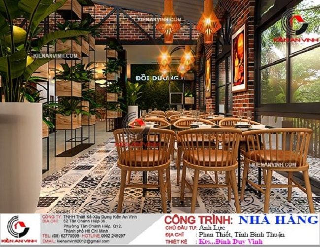 Mẫu thiết kế nhà hàng từ Kiến An Vinh