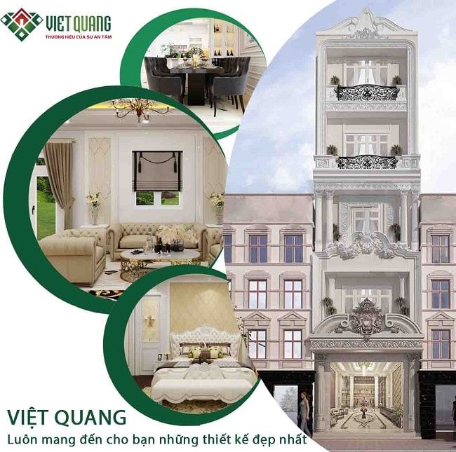 Công ty xây dựng nhà phố Việt Quang cung cấp dịch vụ toàn diện như xây nhà trọn gói, xây nhà phần thô và thiết kế kiến trúc.