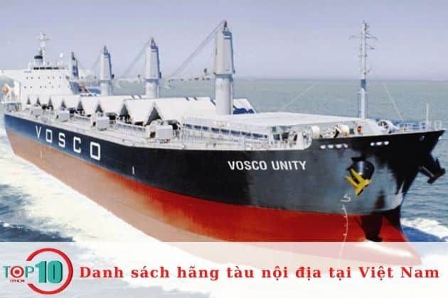 Đơn vị vận chuyển hàng hải | Nguồn: Hãng tàu nội địa Vosco