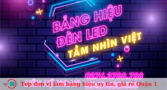 Danh sách các đơn vị làm bảng hiệu uy tín và giá hợp lý tại Quận 1