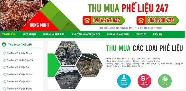 Dịch vụ thu mua phế liệu 247