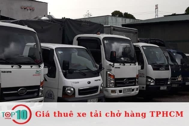 Bảng giá dịch vụ cho thuê xe tải | Nguồn: Internet