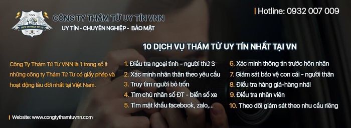 Công ty thám tử Bình Dương VNN