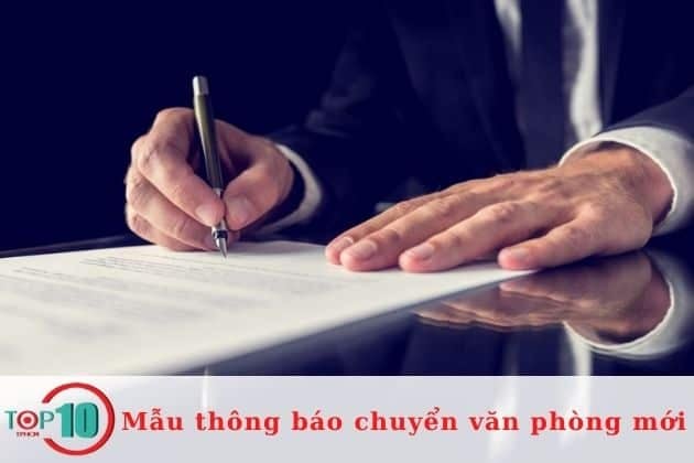 Mẫu thông báo thay đổi địa chỉ công ty gửi đến khách hàng| Nguồn: Internet