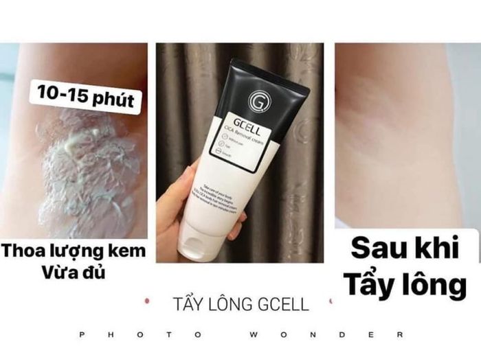 Kem tẩy lông Gcell ảnh 2