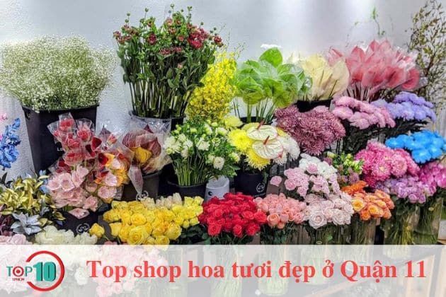 Cửa hàng hoa tươi tại Quận 11