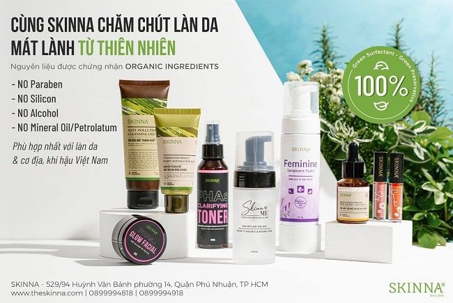 Cửa hàng mỹ phẩm hữu cơ - The Skinna