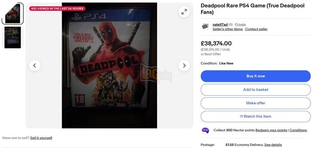 Phiên bản game Deadpool trên PlayStation 4 có giá gần 50 nghìn đô-la