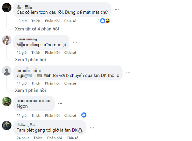 Fan DK 'lên đỉnh', mỹ nữ giấu mặt làm bão mạng