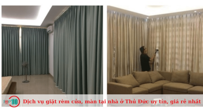 Top dịch vụ giặt rèm cửa, màn tại nhà ở Thủ Đức uy tín và chất lượng