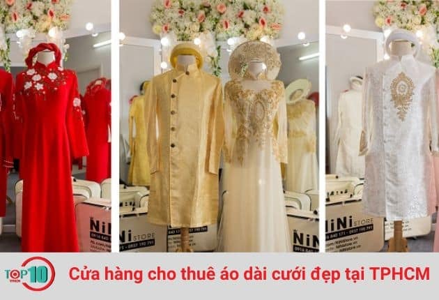 NiNi Store là một trong những cửa hàng cho thuê áo dài cưới đẹp và uy tín tại TPHCM.