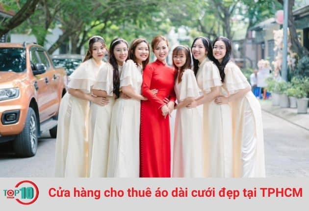 Song Hỷ Bridal nổi tiếng với dịch vụ cho thuê áo dài cưới hiện nay