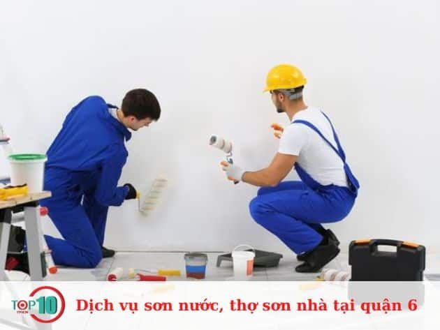 Dịch vụ sơn nước và thợ sơn tại Quận 6