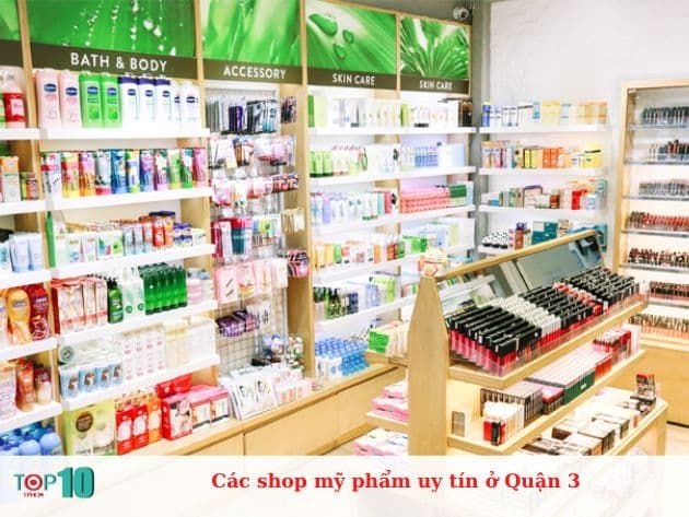 Các cửa hàng mỹ phẩm uy tín tại Quận 3