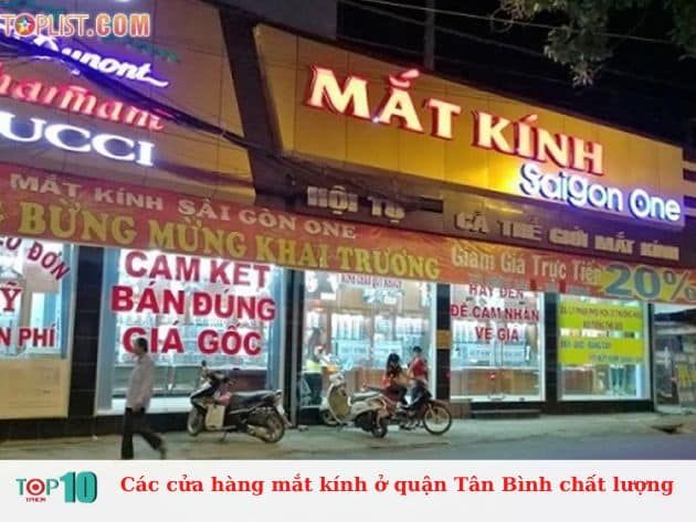 Các cửa hàng mắt kính chất lượng tại quận Tân Bình