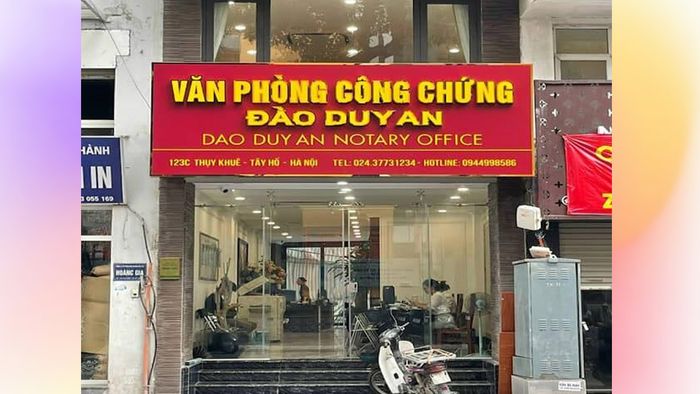 Địa chỉ văn phòng công chứng gần đây 7