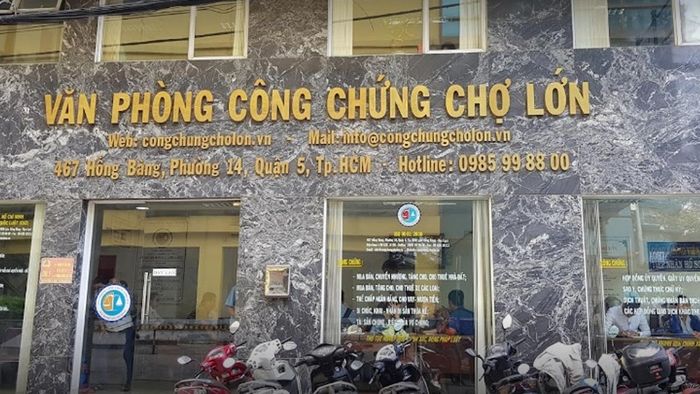 Địa chỉ văn phòng công chứng gần đây 2